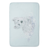 Westie Bath Time Badmat (Voorkant Verticaal)