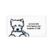 Westie bedekken etiket (Voorkant)