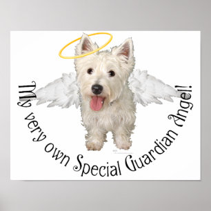 Westie Beschermengelen Poster