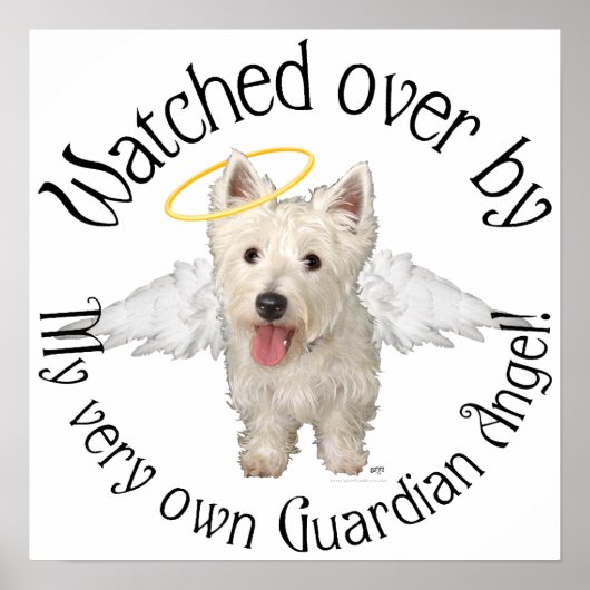 Westie Beschermengelen Poster (Voorkant)