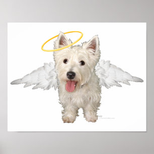 Westie Beschermengelen Poster