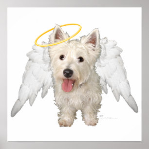 Westie Beschermengelen Poster