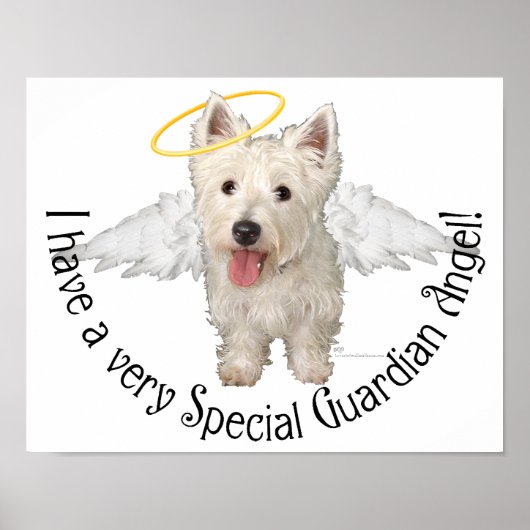 Westie Beschermengelen Poster (Voorkant)