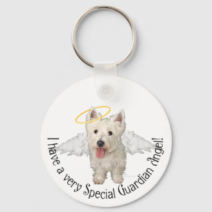 Westie Beschermengelen Sleutelhanger