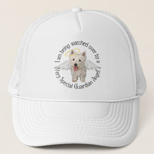 Westie Beschermengelen Trucker Pet (Voorkant)