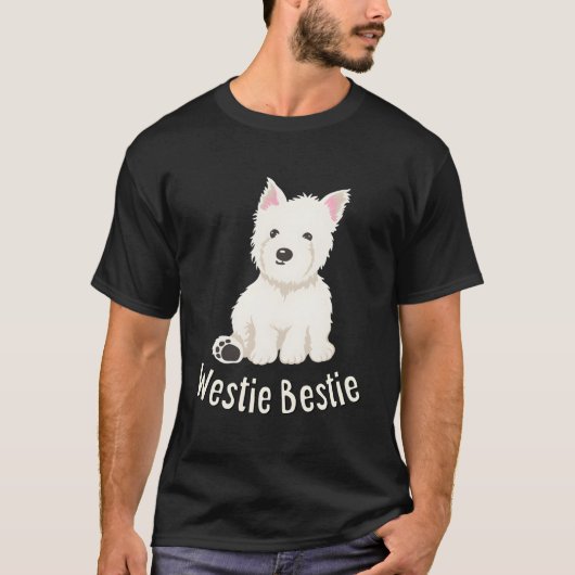 Westie Bestie West Highland White Terrier T-shirt (Voorkant)
