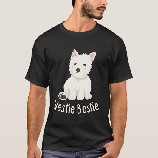 Westie Bestie West Highland White Terrier T-shirt (Voorkant)