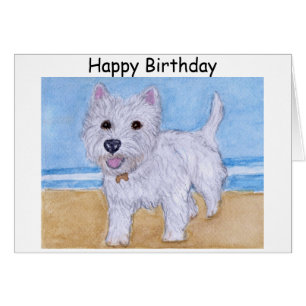 Westie Birthday haar vriend