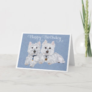 Westie Birthday Kaart