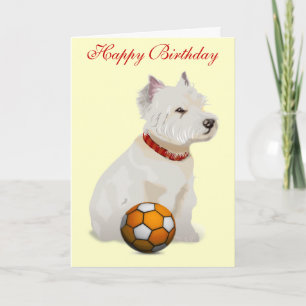 Westie "Birthday"-kaart Kaart
