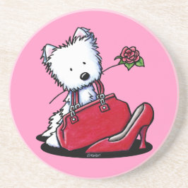 Westie Bits O' Heaven Coaster Zandsteen Onderzetter