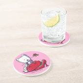 Westie Bits O' Heaven Coaster Zandsteen Onderzetter (Zijkant)