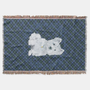 Westie Black Watch Tartan Deken