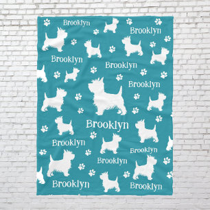 Westie Blanket Gepersonaliseerde West Highland Ter Fleece Deken