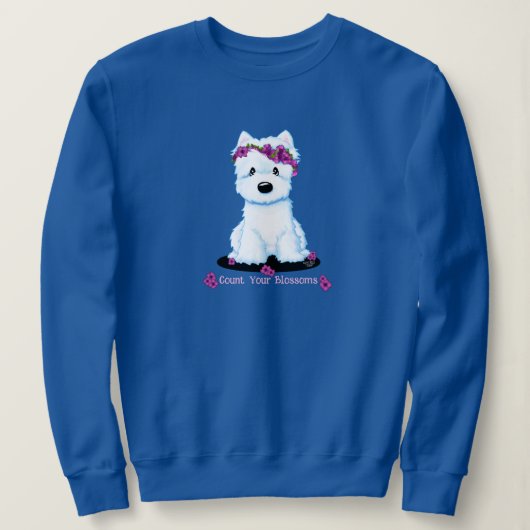 Westie Bloesem Trui (Design voorkant)