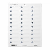 Westie-boot retouradreslabel etiket (Full Sheet)