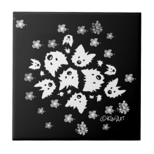 Westie Bouquet Tegel Tegeltje