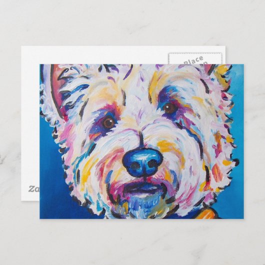 Westie Briefkaart (Voorkant / Achterkant)