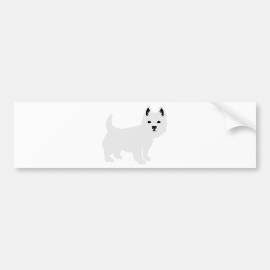 Westie Bumpersticker (Voorkant)