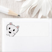 westie cartoon etiket (Insitu)