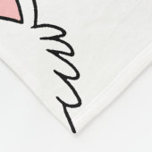 westie-cartoon fleece deken (Hoek)