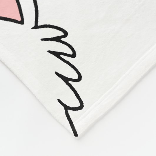 westie-cartoon fleece deken (Hoek)