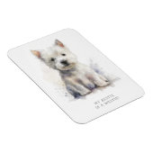 Westie Cheeky Gift Magneet (Rechterzijde)