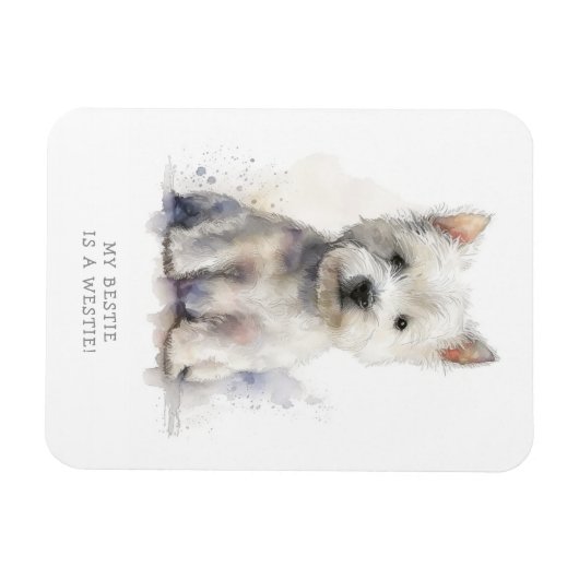 Westie Cheeky Gift Magneet (Horizontaal)