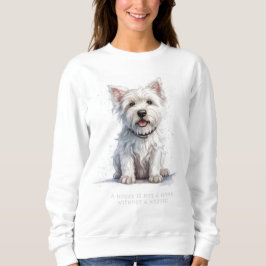Westie Cheeky Schattige gepersonaliseerd sweatshir Trui