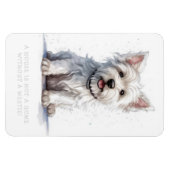 Westie Cheeky Schattige Schattig Magneet (Horizontaal)
