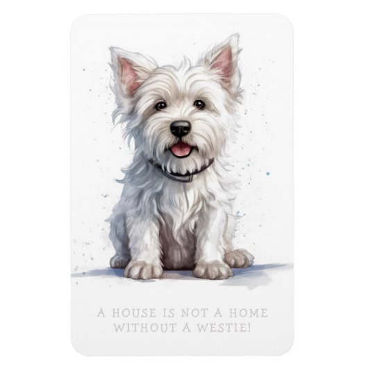 Westie Cheeky Schattige Schattig Magneet (Verticaal)