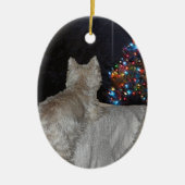 WESTIE CHRISTMAS AWE KERAMISCH ORNAMENT (Voorkant)