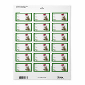 Westie Christmas Gift Label Stickers (Full Sheet)