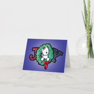 Westie Christmas Joy Feestdagen Kaart