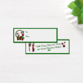 Westie Christmas Wishes Cadeau Labels Mini Visitekaartjes (Bureau)