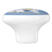 Westie Cowboy Keramische Knop (Zijkant)