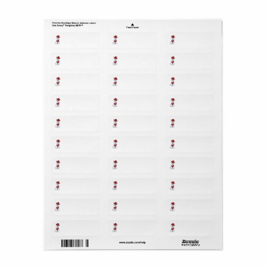 Westie Cowboy Return Address Label (Full Sheet)