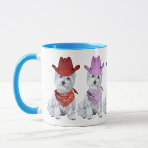 Westie Cowboys Allemaal op een Rij Mok
