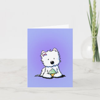 Westie Cupcake Bedankkaartjes Notitiekaartje