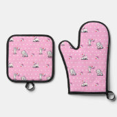 Westie Cupcakes Oven Mitt & Pot Holder Set (Voorkant)