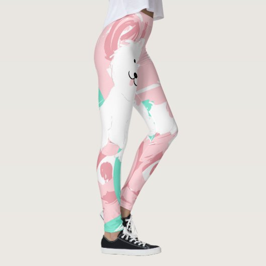 Westie Cute White Puppy Dogs Leggings (Rechts)