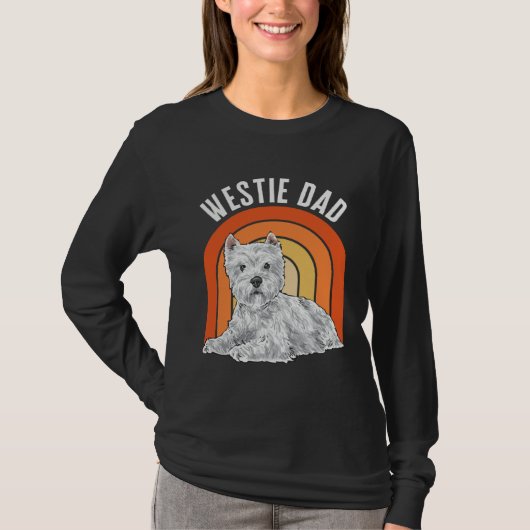 Westie Dad Dog Dad West Highland White Terrier T-shirt (Voorkant)