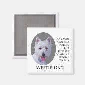 Westie Dad Magnet (Voorkant / Achterkant)