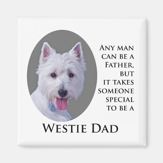 Westie Dad Magnet (Voorkant)