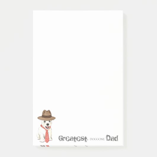 Westie Dad Post-it® Notes (Voorkant)