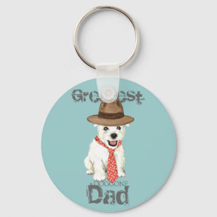 Westie Dad Sleutelhanger