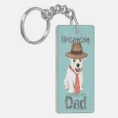 Westie Dad Sleutelhanger (Voorkant Links)