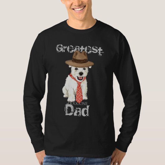 Westie Dad T-shirt (Voorkant)