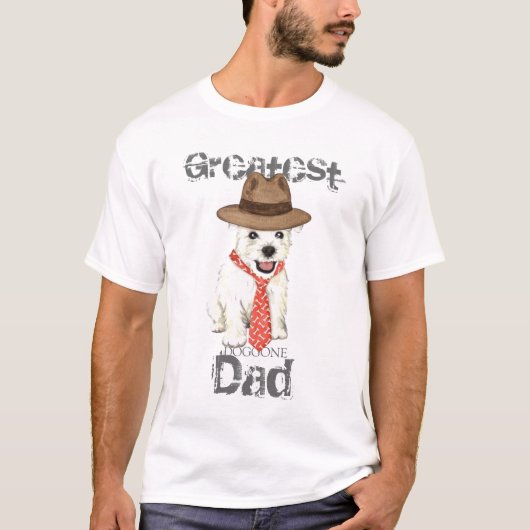 Westie Dad T-shirt (Voorkant)