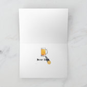 Westie deelt bier Wenskaart Kaart (Binnen)